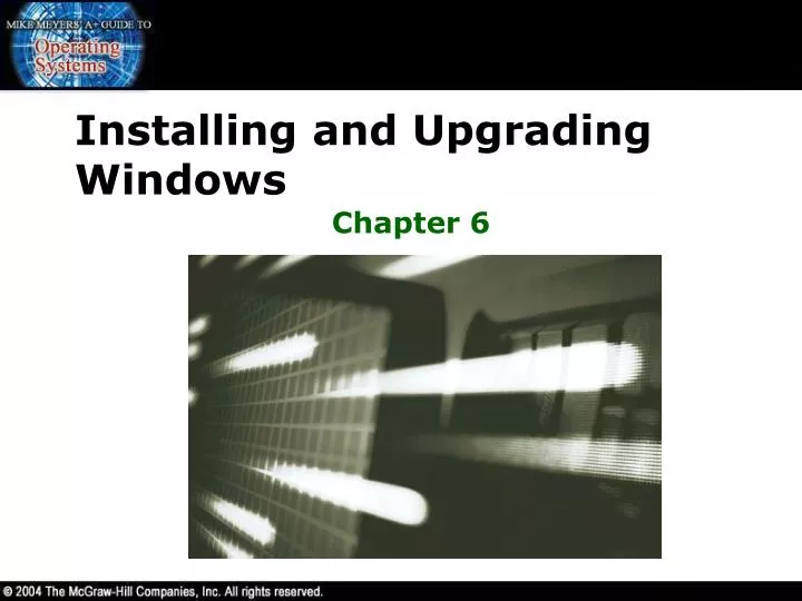 installing and upgrading windows