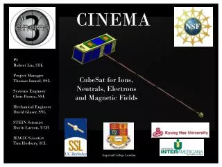 CubeSat for Ions, Neutrals, Electrons and Magnetic Fields