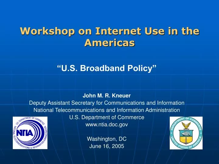 workshop on internet use in the americas