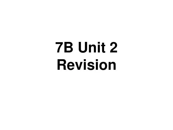 PPT - Book 5 Revision Unit 2 PowerPoint Presentation, free download -  ID:5523161