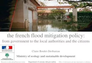 Claire Boulet-Desbareau Ministry of ecology and sustainable development