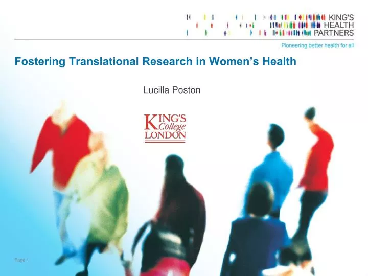 fostering translational research in women s health