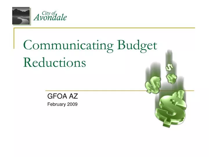 communicating budget reductions