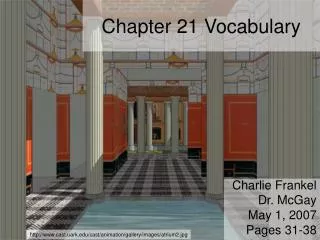 Chapter 21 Vocabulary