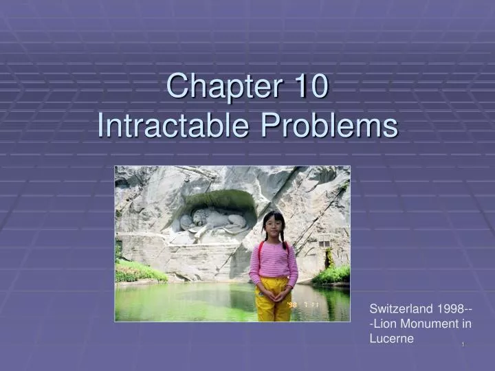 chapter 10 intractable problems
