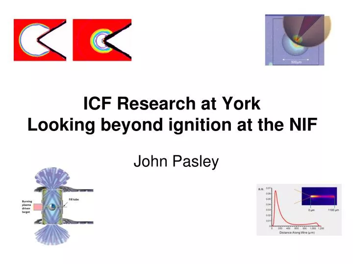 icf research at york looking beyond ignition at the nif