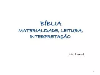 b blia materialidade leitura interpreta o