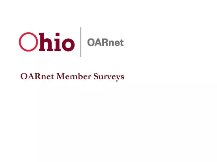 oarnet member surveys