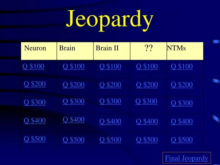 jeopardy