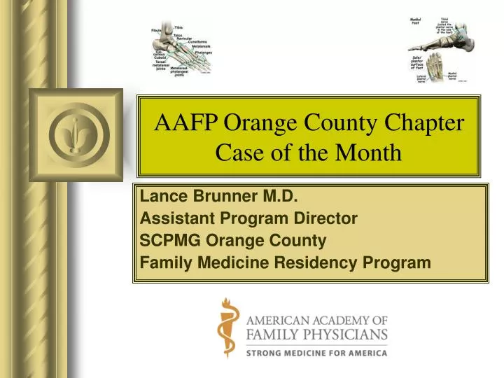 aafp orange county chapter case of the month