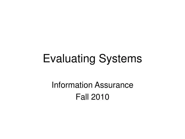 information assurance fall 2010
