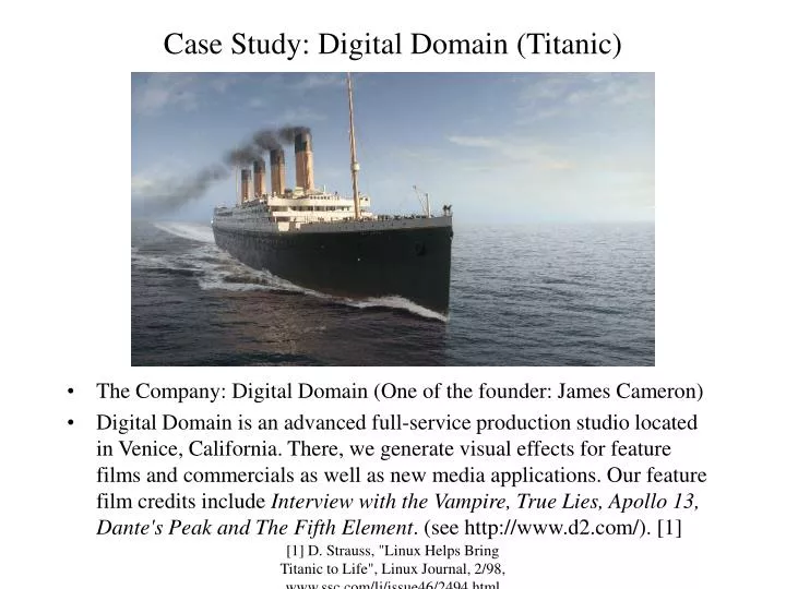 case study digital domain titanic