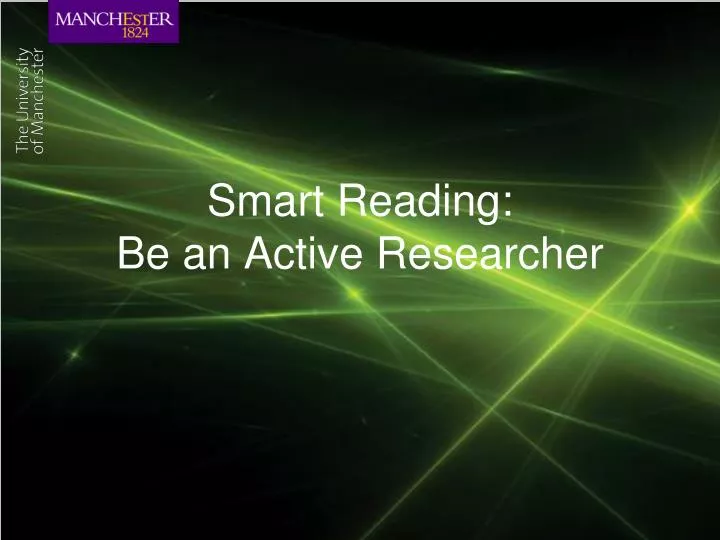 smart reading be an active researcher