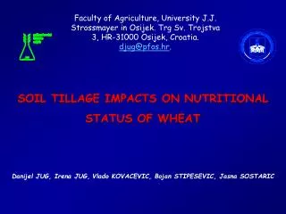 SOIL TILLAGE IMPACTS ON NUTRITIONAL STATUS OF WHEAT