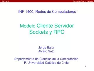 inf 1400 redes de computadores