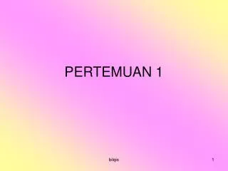 pertemuan 1