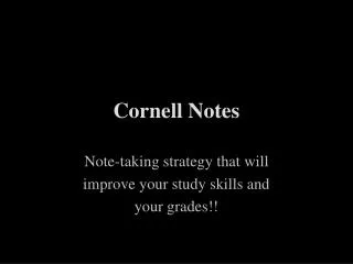 Cornell Notes