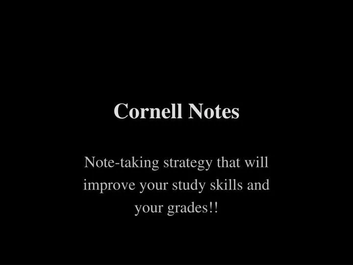 cornell notes