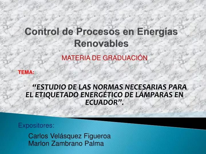 control de procesos en energ as renovables