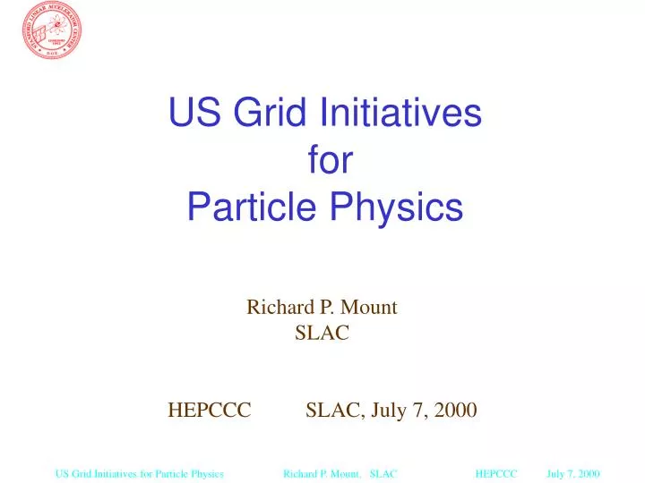 us grid initiatives for particle physics