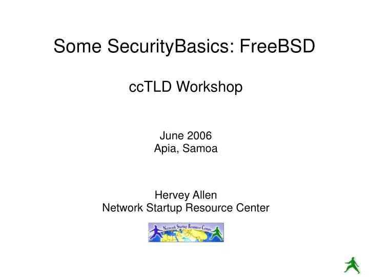 cctld workshop june 2006 apia samoa hervey allen network startup resource center