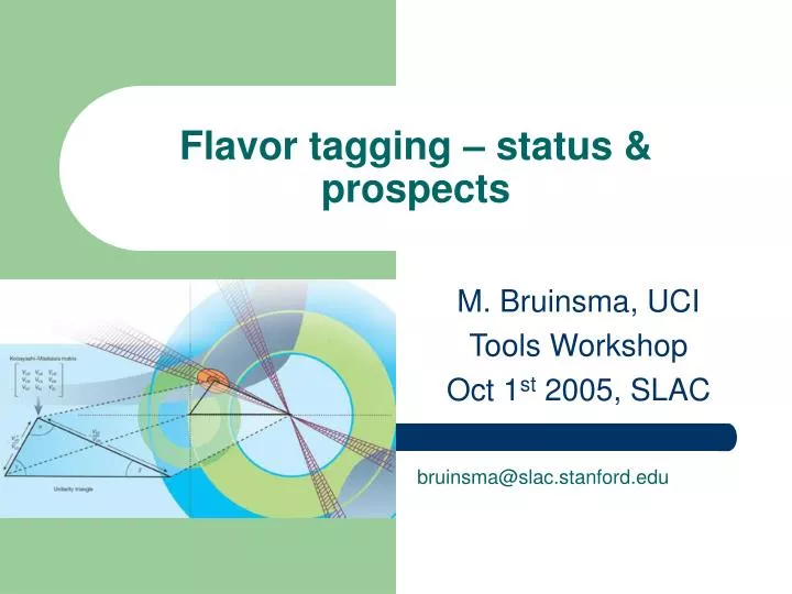 flavor tagging status prospects