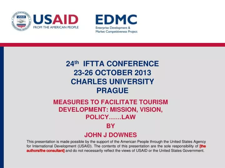 24 th iftta conference 23 26 october 2013 charles university prague
