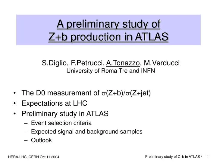 a preliminary study of z b production in atlas