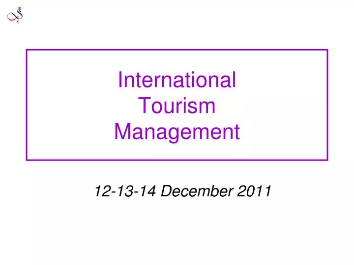 international tourism management