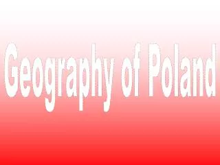 Geography of Poland