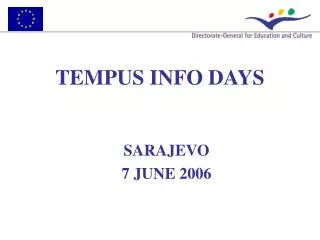 TEMPUS INFO DAYS