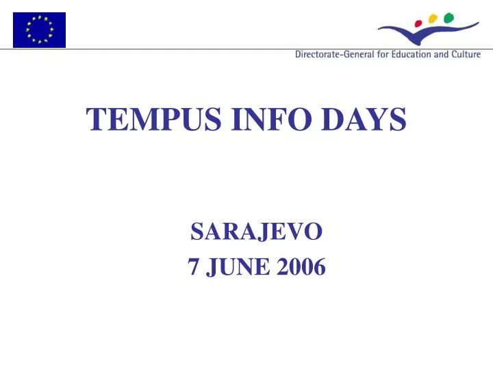 tempus info days