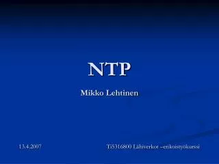 ntp mikko lehtinen