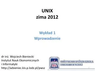 unix zima 2012