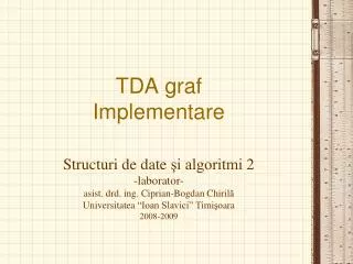 tda graf implementare