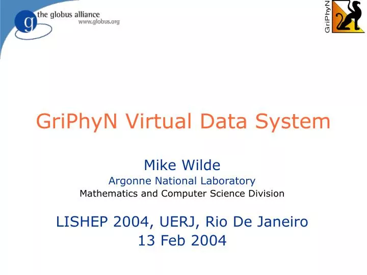 griphyn virtual data system