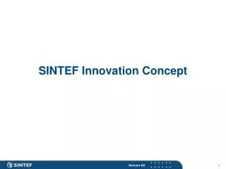 SINTEF Innovation Concept