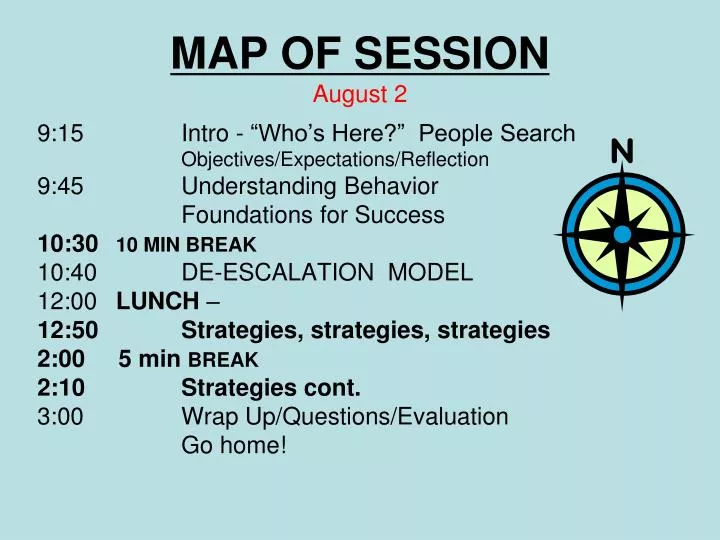 map of session august 2