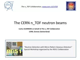 An outlook on &quot;Physics at the new CERN neutron beam line&quot;