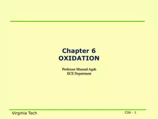 Chapter 6 OXIDATION