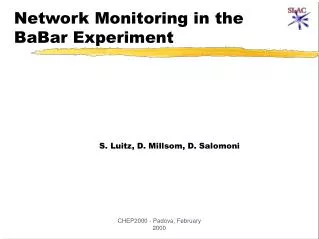 Network Monitoring in the BaBar Experiment