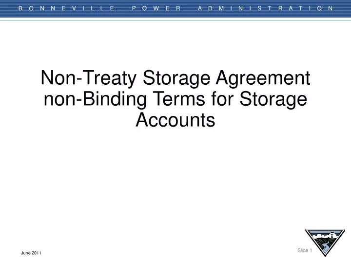 non treaty storage agreement non binding terms for storage accounts