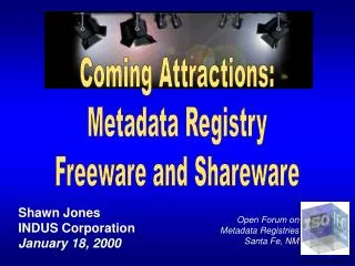 Shawn Jones INDUS Corporation January 18, 2000