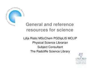 General and reference resources for science