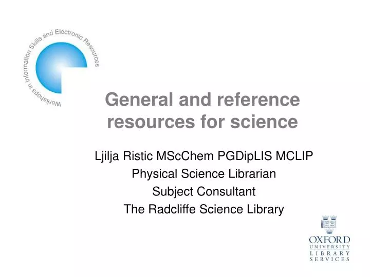 general and reference resources for science