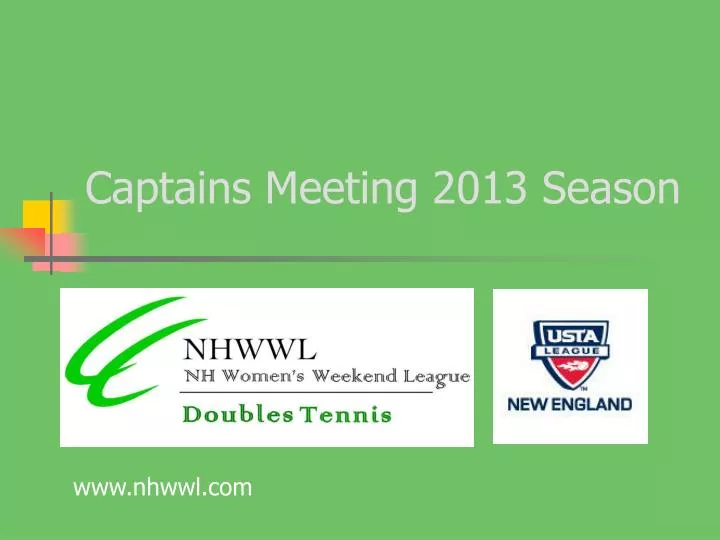 captains meeting 2013 season