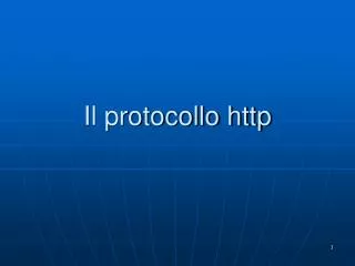 il protocollo http