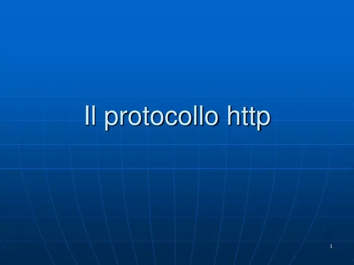 il protocollo http