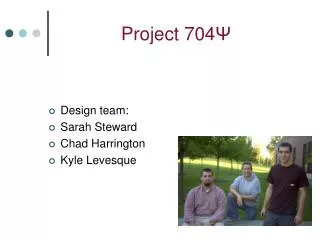 Project 704 ?