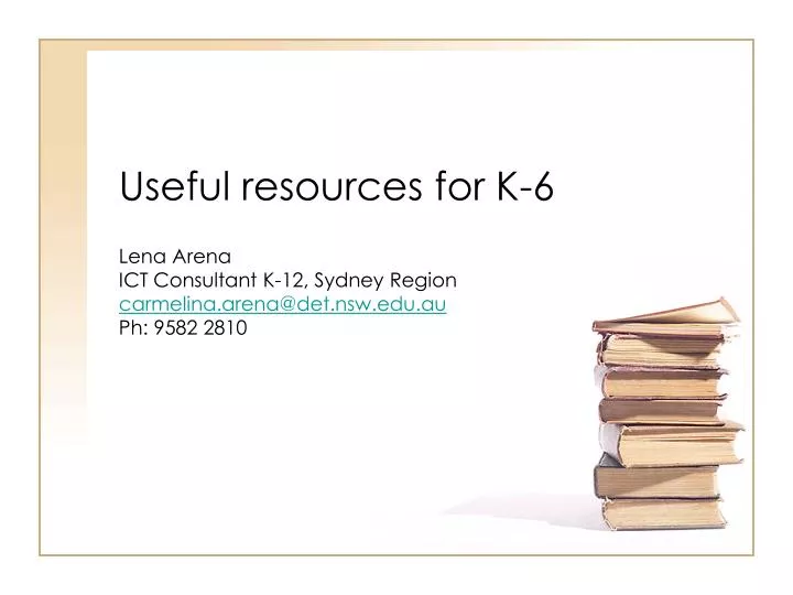 useful resources for k 6